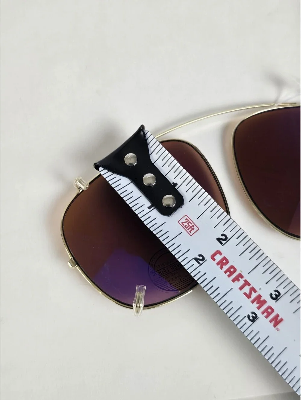 Vintage COPPERMAX Aviator sunglass Clip-Ons Driving Shooting Gold frame NOS